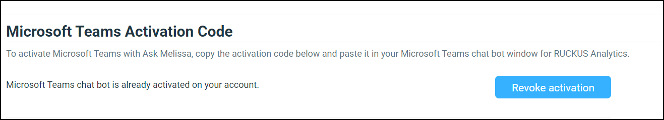 Revoke Teams Activation