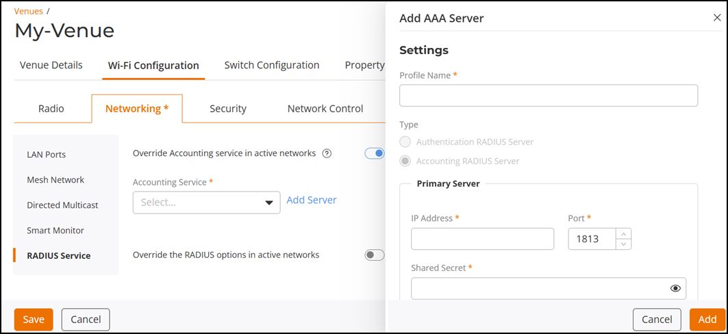 Enabling Override Accounting Service